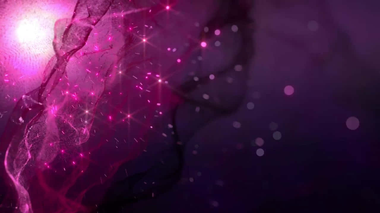 Glowing Sparkle Red And Purple Background