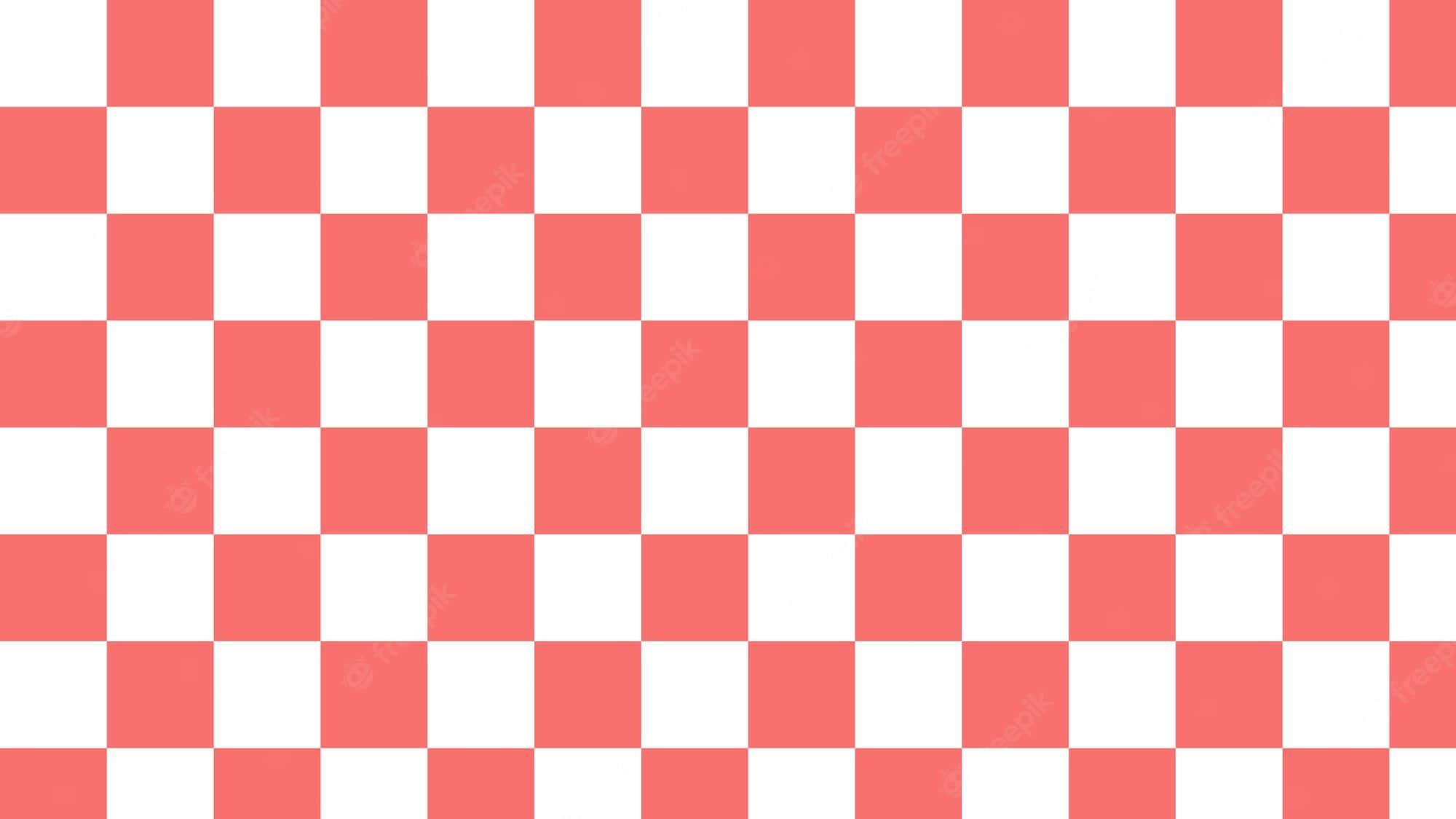 A Checkered Pattern In Pink And White Wallpaper