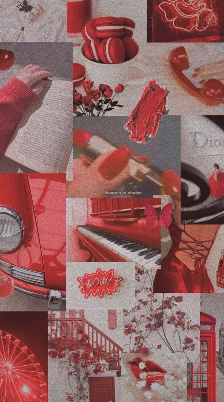 Rosasrojas - Collage Fondo de pantalla