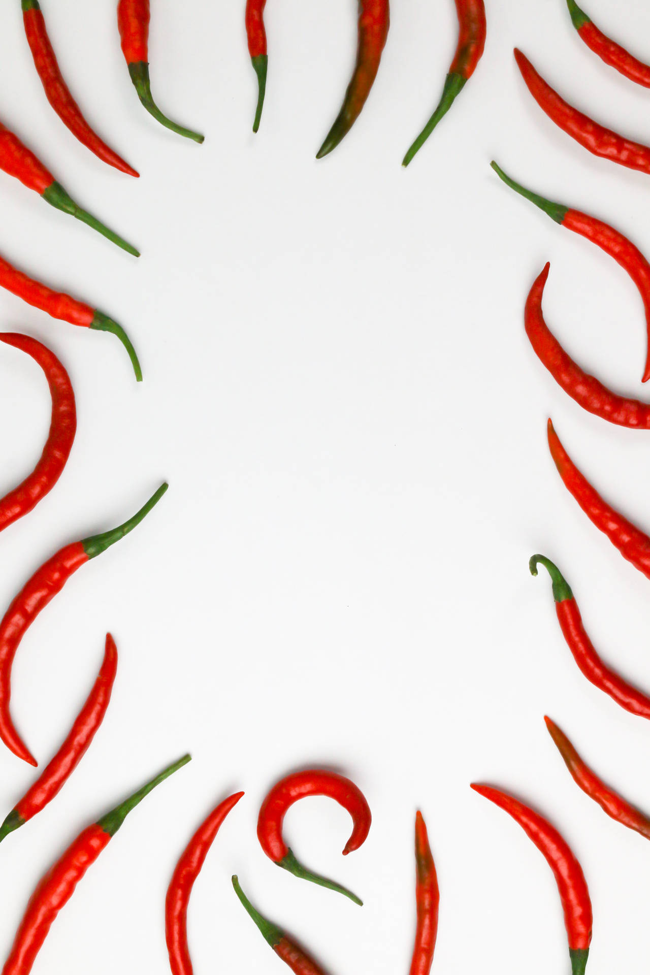 Red And White Chili Wallpaper