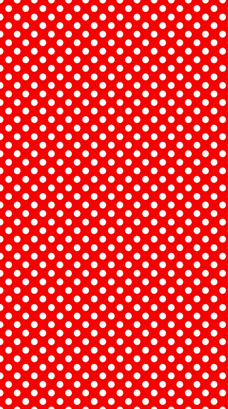 Red And White Polka Dot Wallpaper