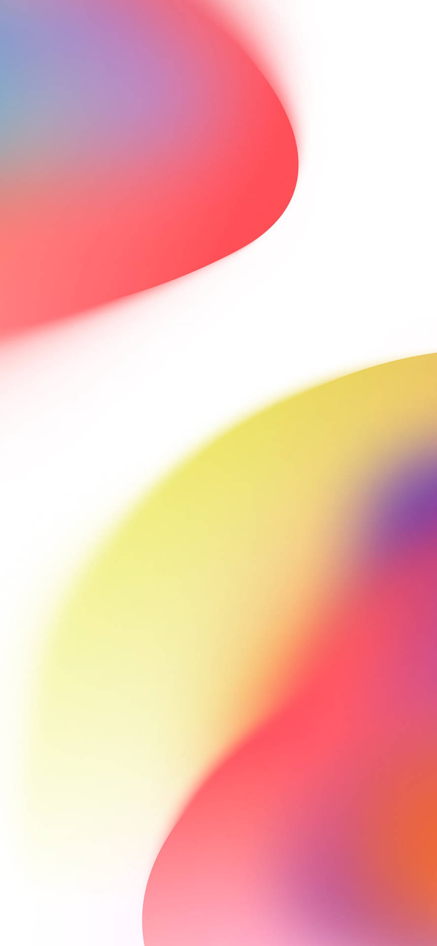 Red And Yellow Abstract Ios 16 Wallpaper