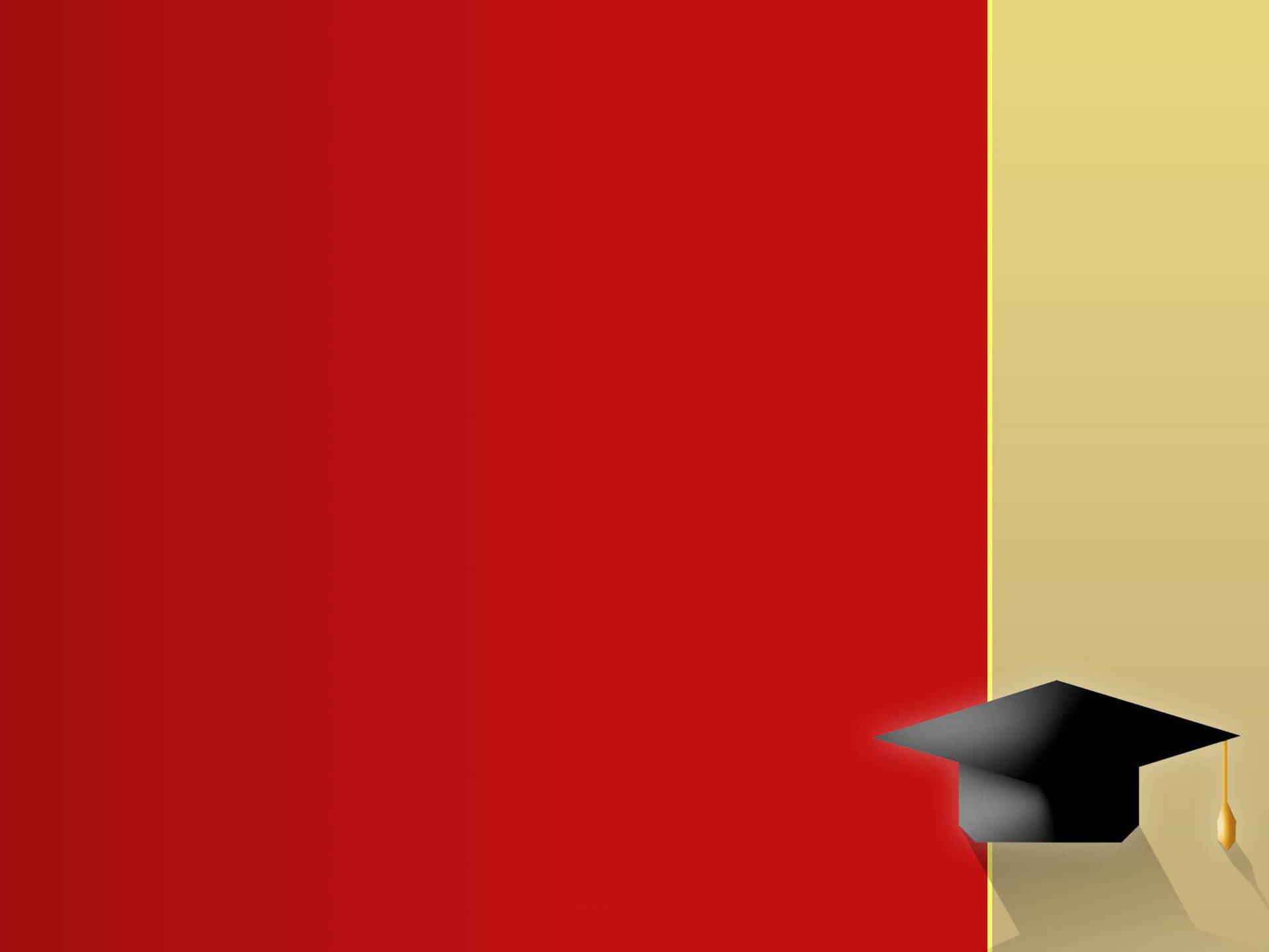 Red And Yellow Graduation Template Wallpaper