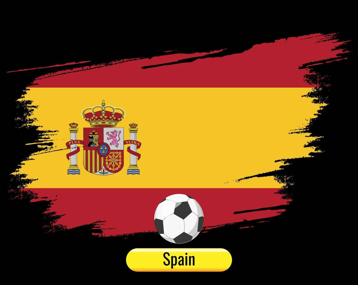 Rød og gul spansk flagfodbold Wallpaper