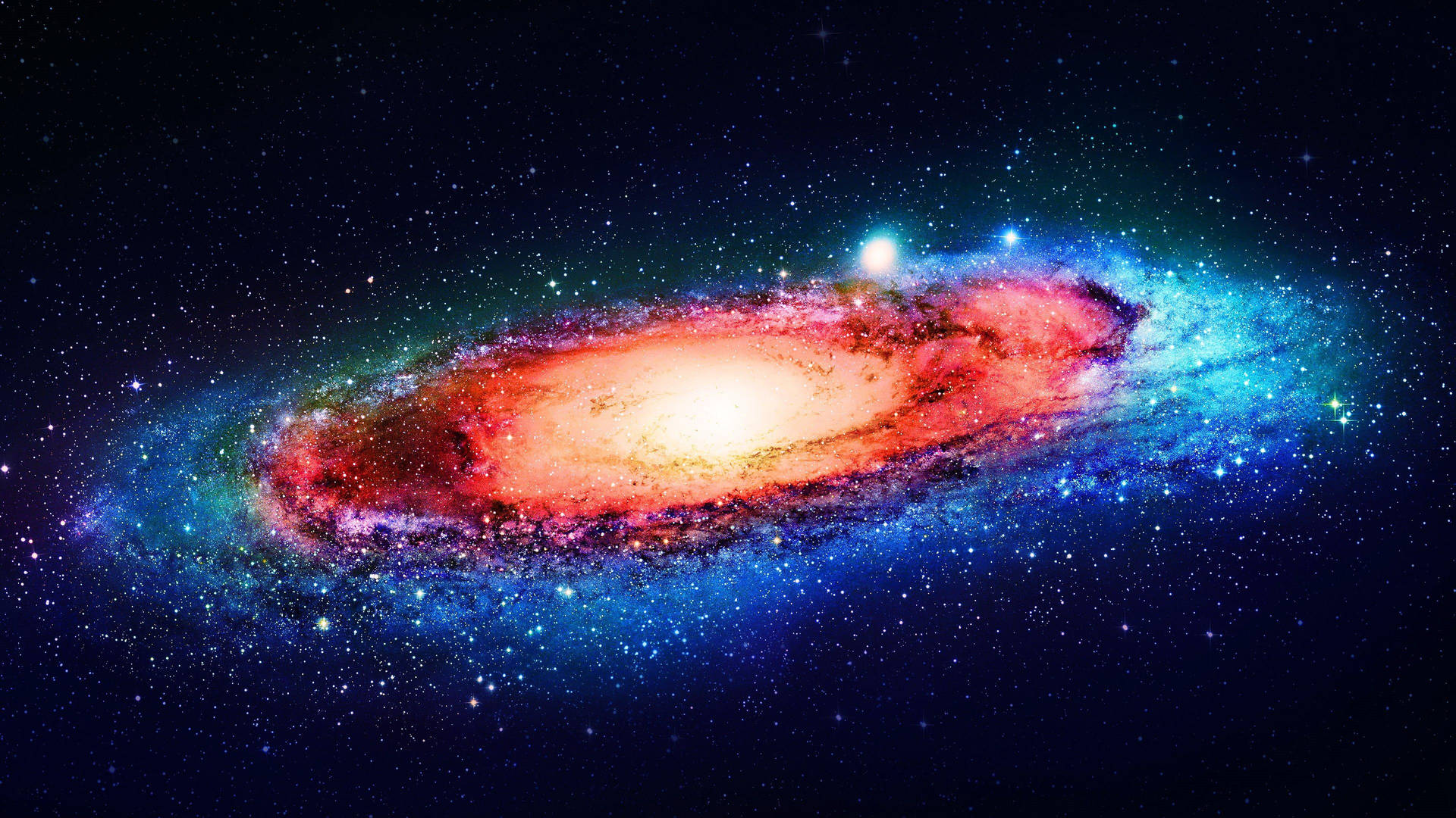 Red Andromeda Galaxy Wallpaper
