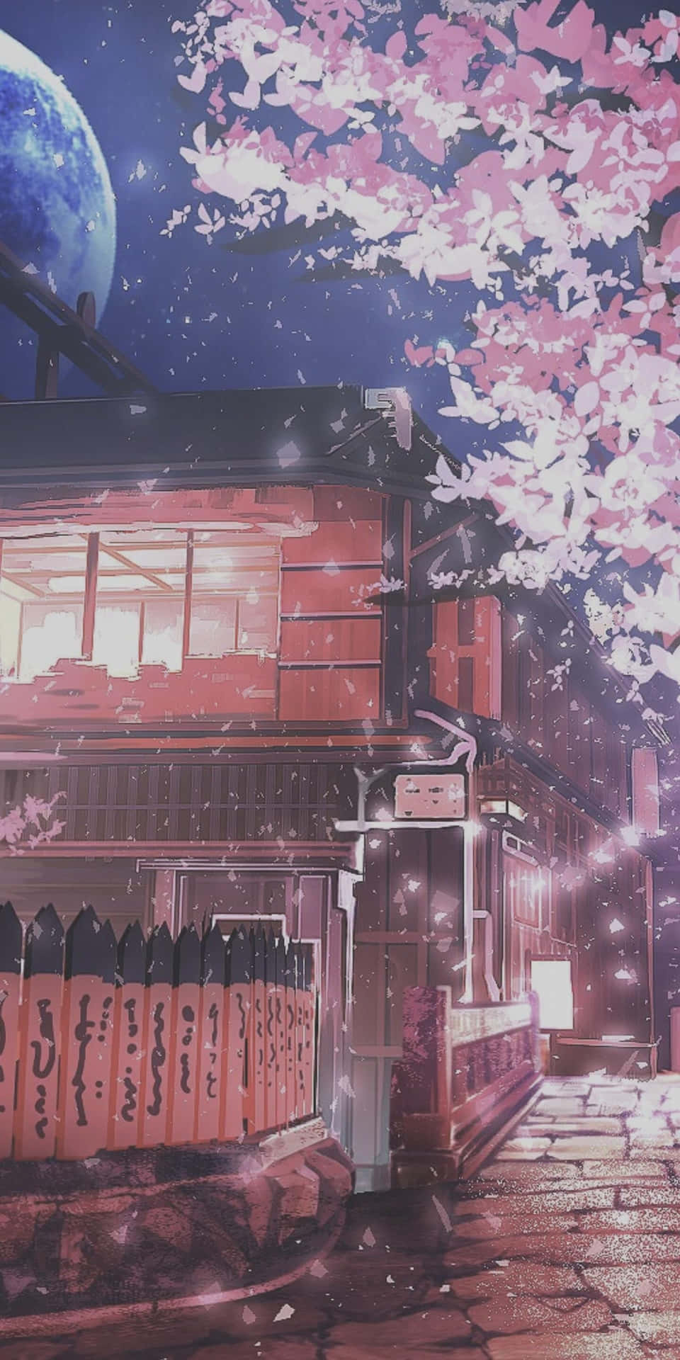 Estéticavermelha De Anime - Um Mural De Parede De Tirar O Fôlego Para Trazer Vivacidade À Sua Casa. Papel de Parede