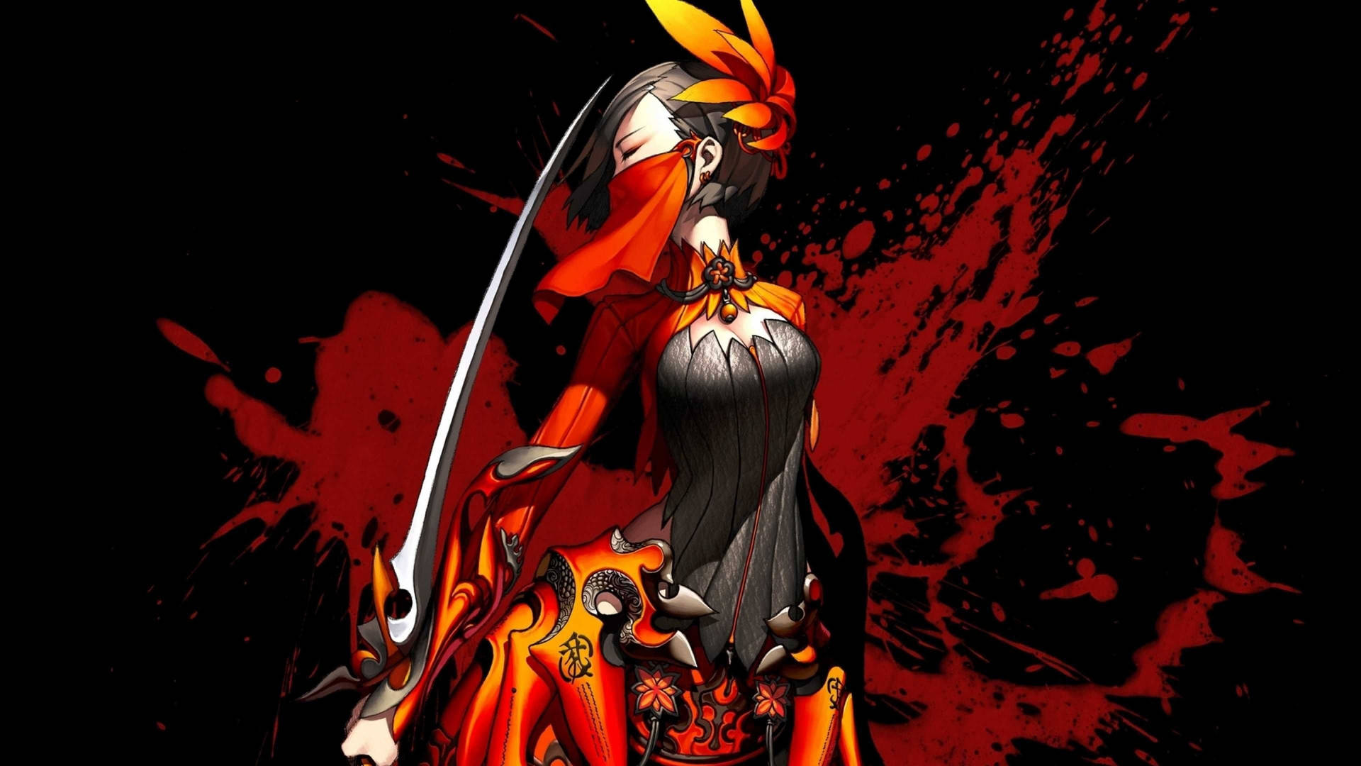 Finessede Anime Rojo. Fondo de pantalla