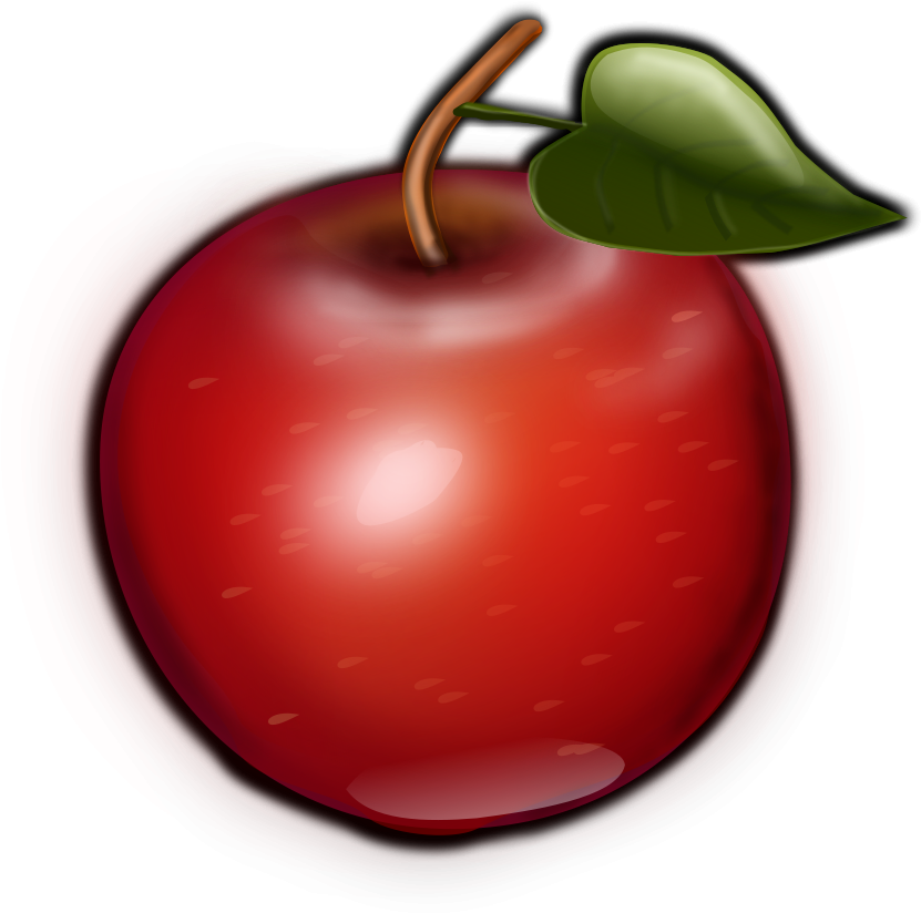 Red Apple Illustration PNG