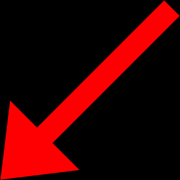 Red Arrow Diagonal Direction PNG