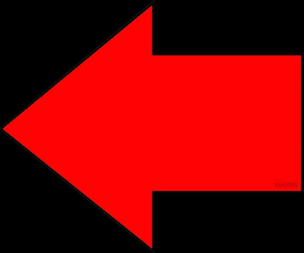 Red Arrow Directional Sign PNG
