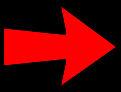 Red Arrow Directional Sign PNG