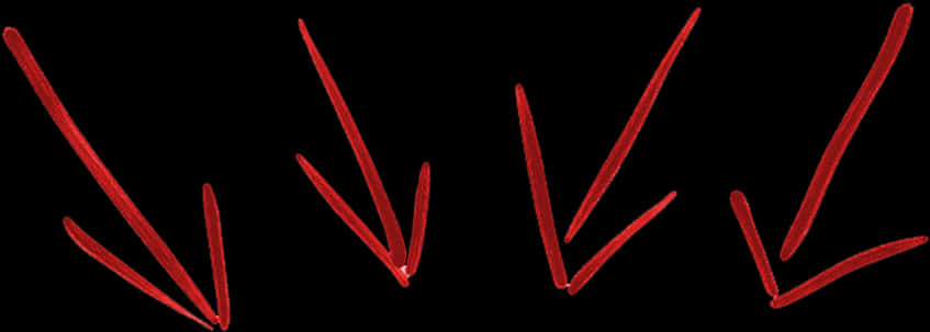 Red Arrow Formations Black Background PNG