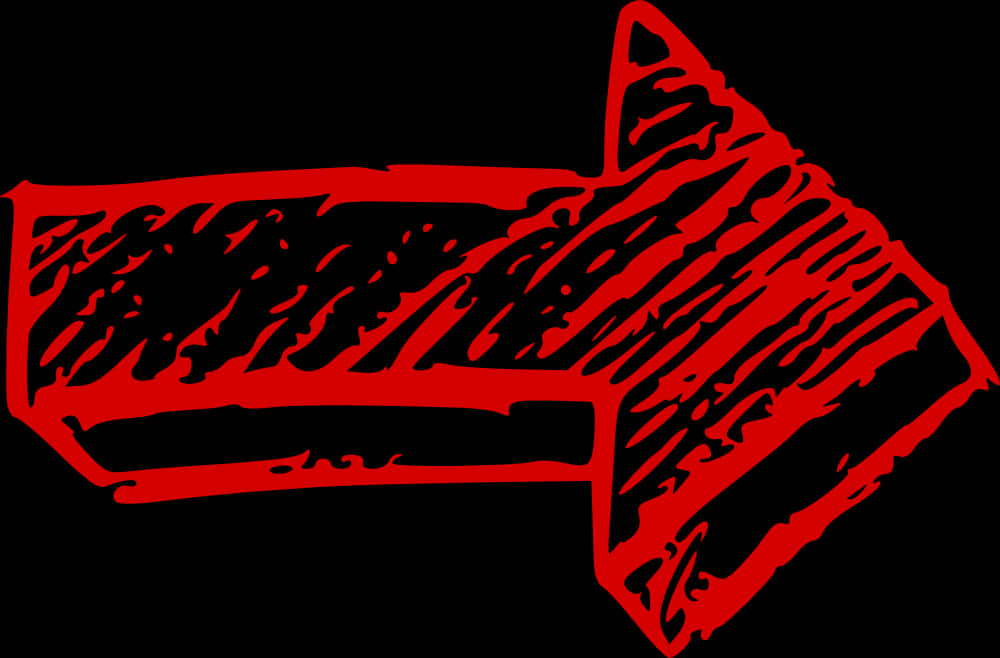 Red Arrow Graphic Art PNG