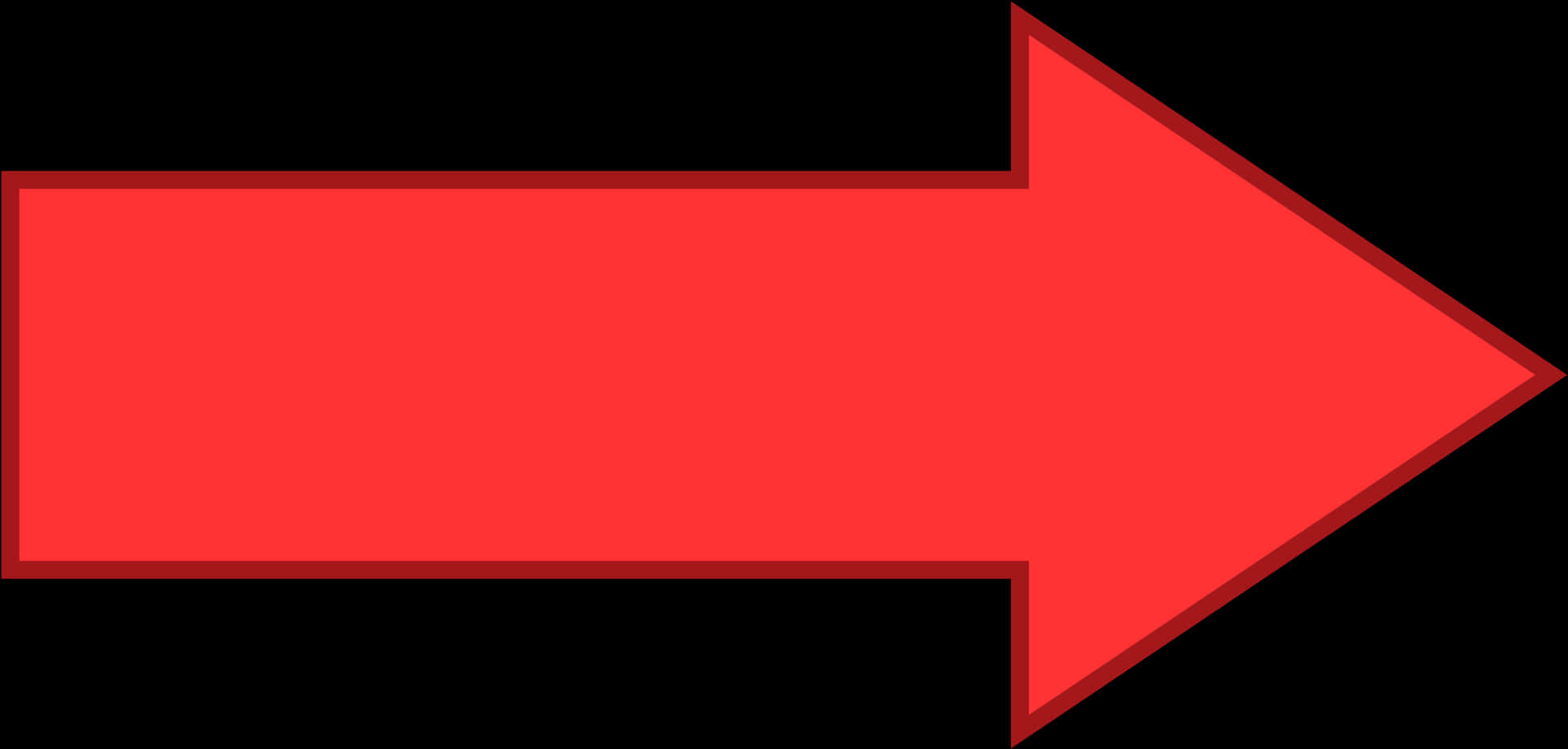 Red Arrow Graphic Direction Indicator PNG