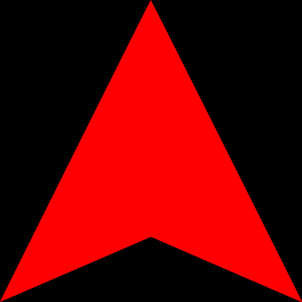Red Arrow Graphicon Black Background PNG