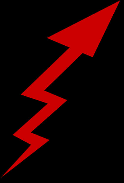 Red Arrow Graphicon Black Background PNG