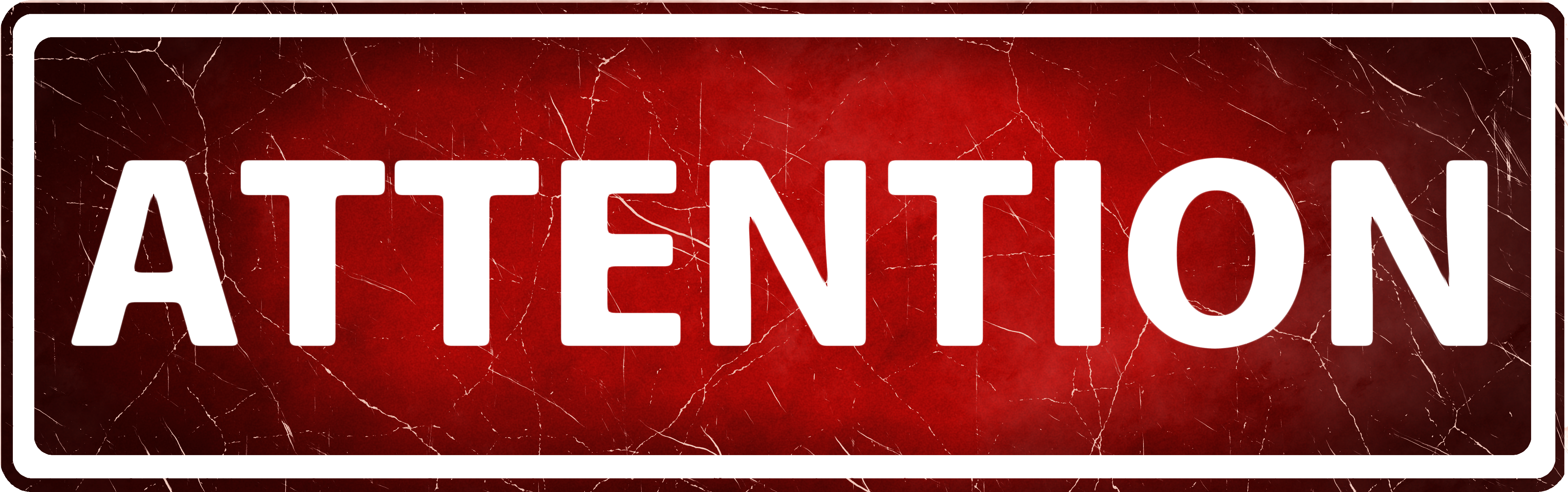 Red Attention Sign PNG