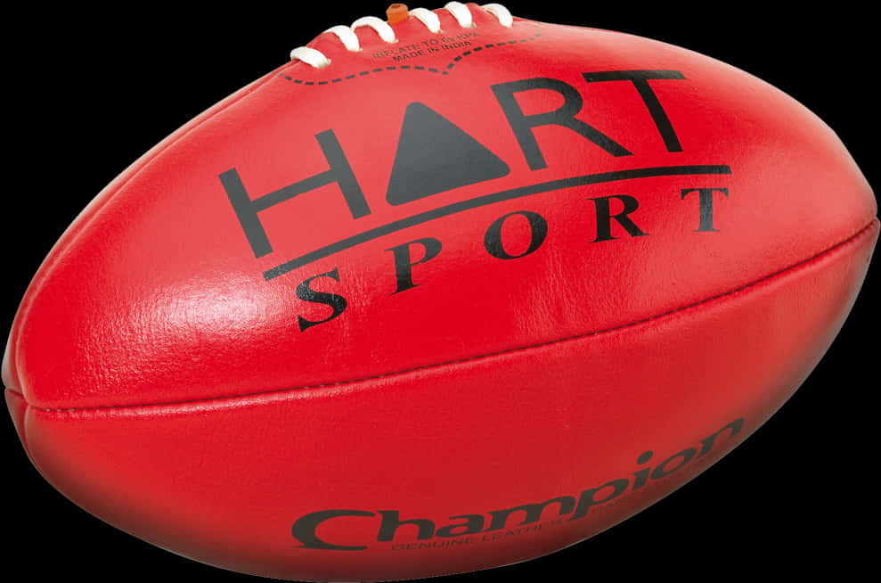 Red Australian Rules Football H A R T Sport PNG