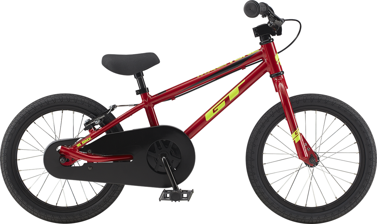 Red B M X Bike Profile View PNG