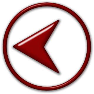 Red Back Arrow Icon PNG