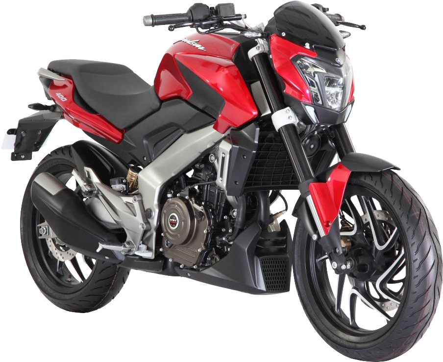 Download Red Bajaj Pulsar Motorcycle Transparent Background ...