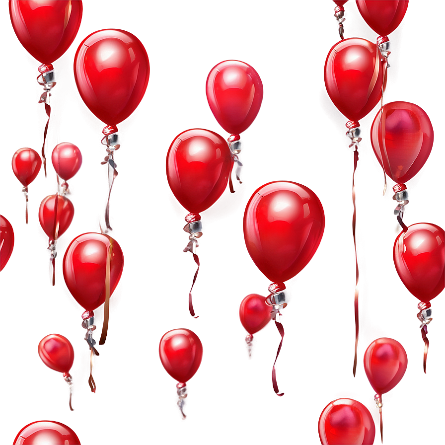 Red Balloons For Celebration Png 83 PNG