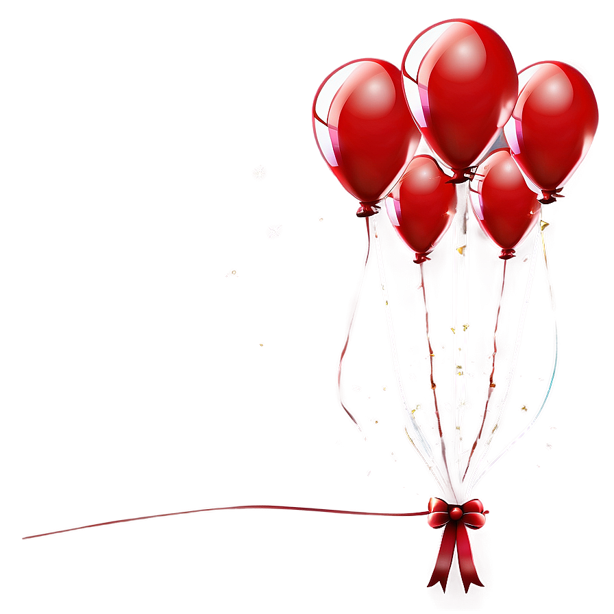 Red Balloons For Celebration Png Gnl94 PNG