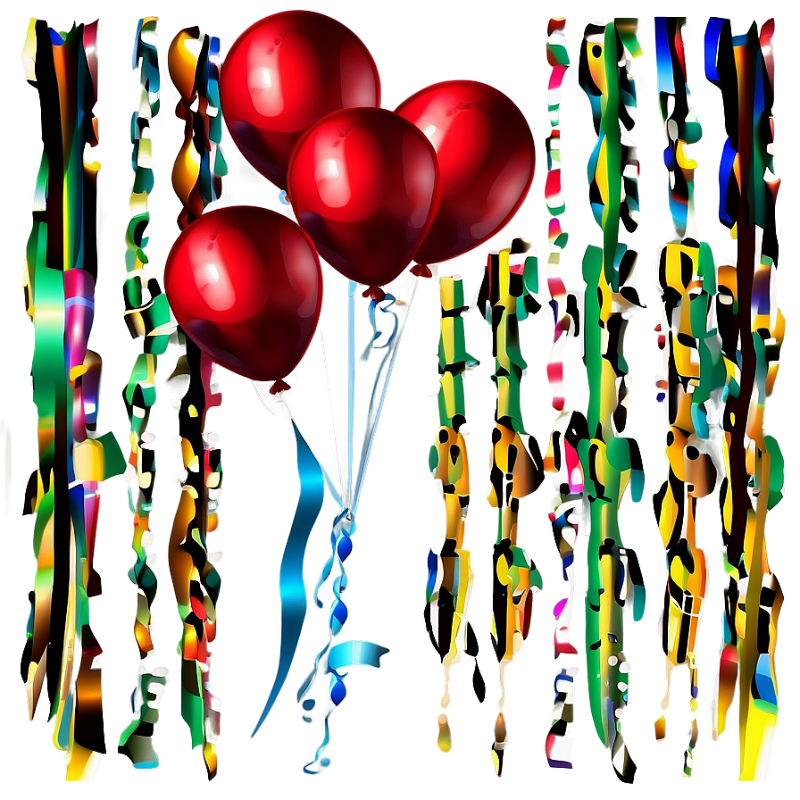 Red Balloons For Celebration Png Wdv34 PNG