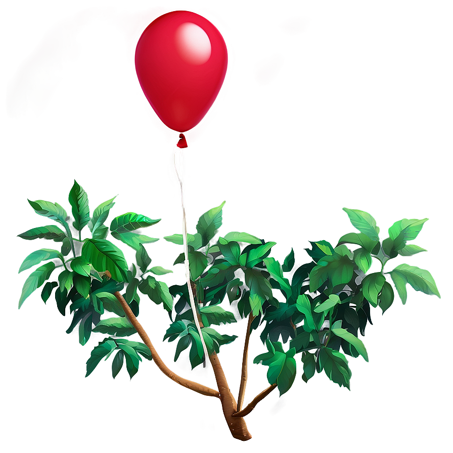 Red Balloons In Nature Png 06132024 PNG