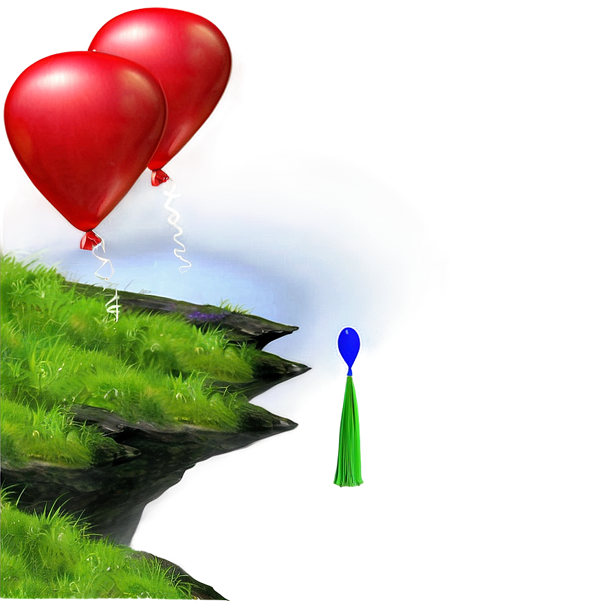 Red Balloons In Nature Png Deo79 PNG