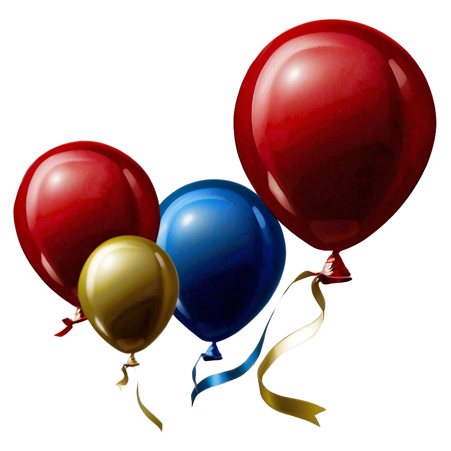 Red Balloons In The Wind Png 46 PNG