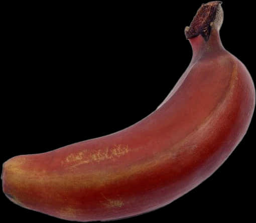 Red Banana Black Background PNG