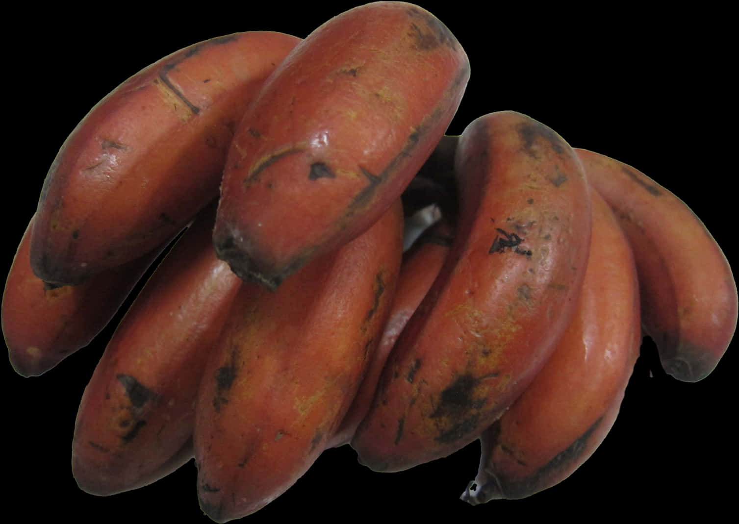 Red Banana Cluster PNG
