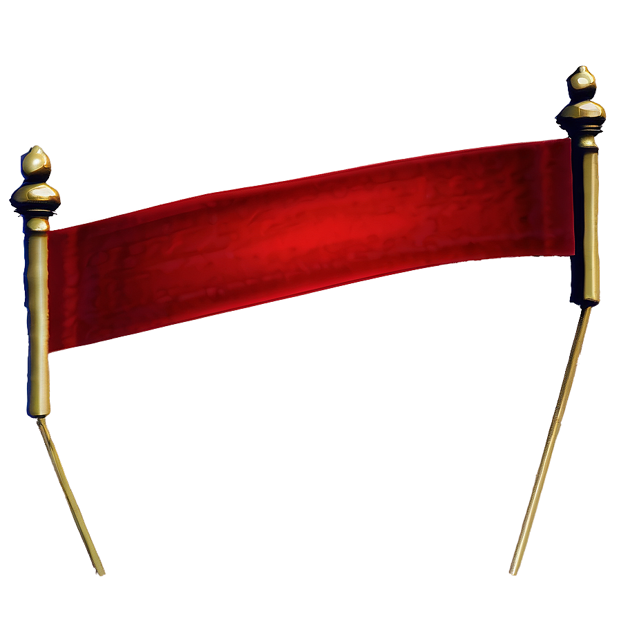 Red Banner D PNG