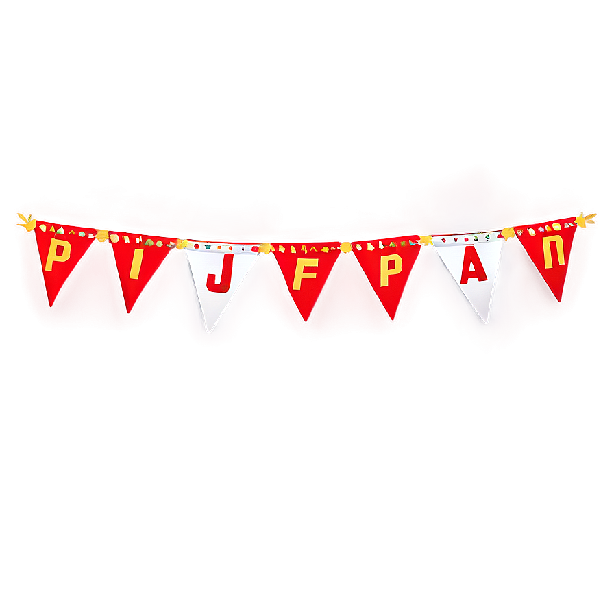 Red Banner For Party Decoration Png 06122024 PNG