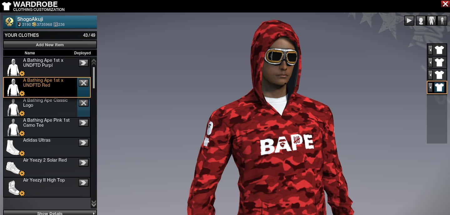 Stand Out in Style with Red BAPE Wallpaper