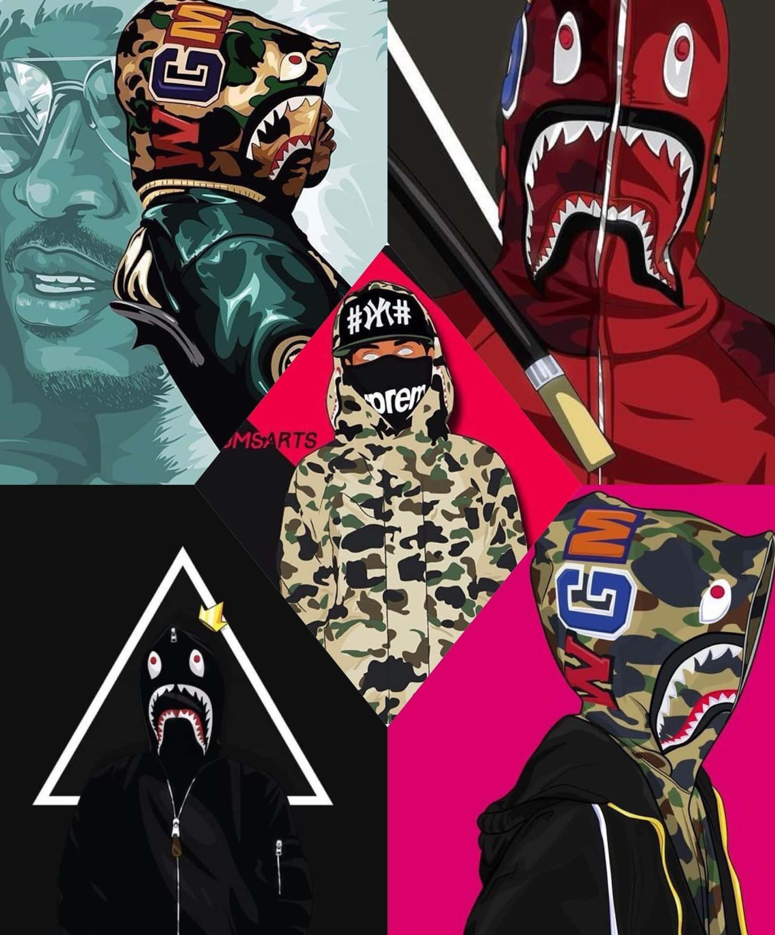 Download Be Bold & Make a Statement with Red Bape Wallpaper ...
