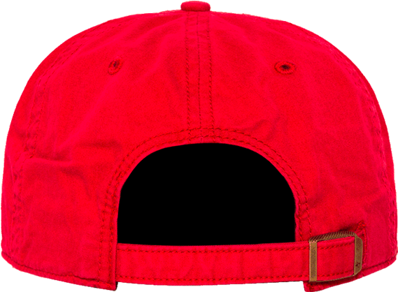 Red Baseball Cap Back View PNG