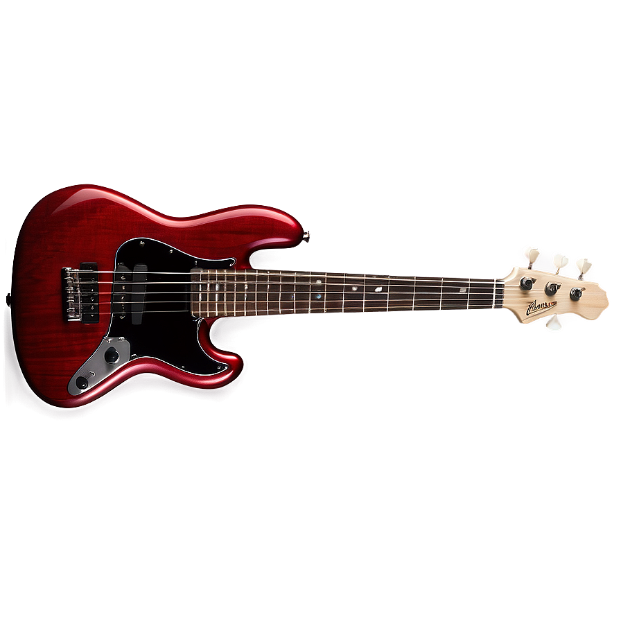 Red Bass Guitar Png Hnl43 PNG