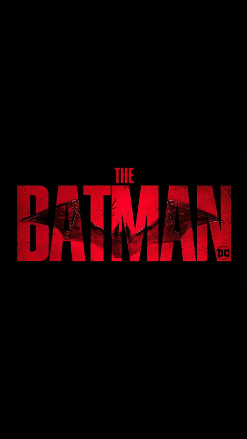 A red logo of the iconic Batman character Wallpaper
