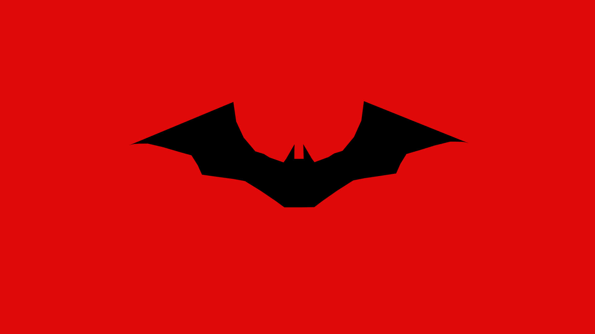 Immaginelogo Rosso Di Batman Sfondo