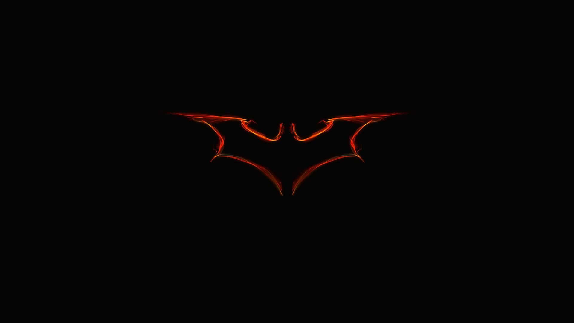 "The Red Batman Logo - a Symbol of Power and Justice" Wallpaper
