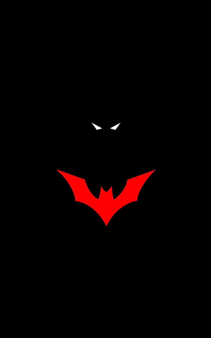 Bildrotes Batman-logo Wallpaper