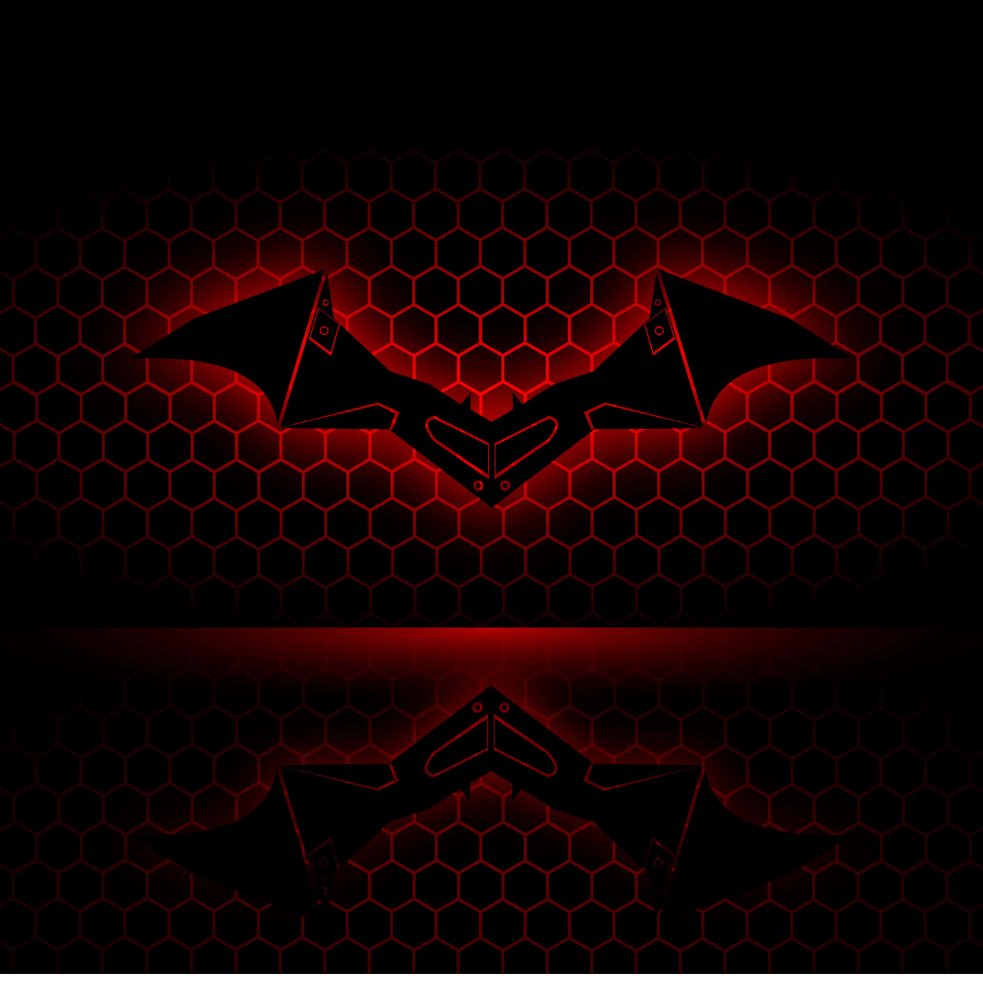 Vibrant Red Batman Logo Wallpaper