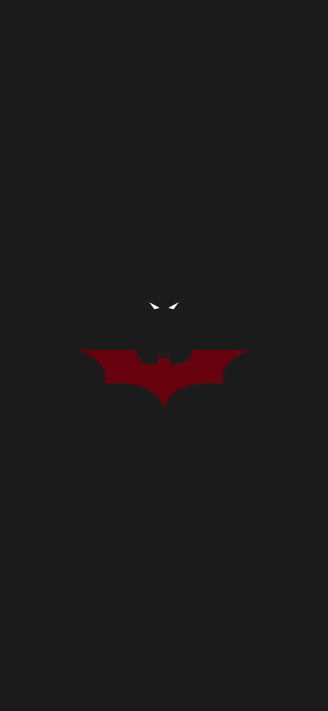 Logodi Batman Rosso Acceso Sfondo