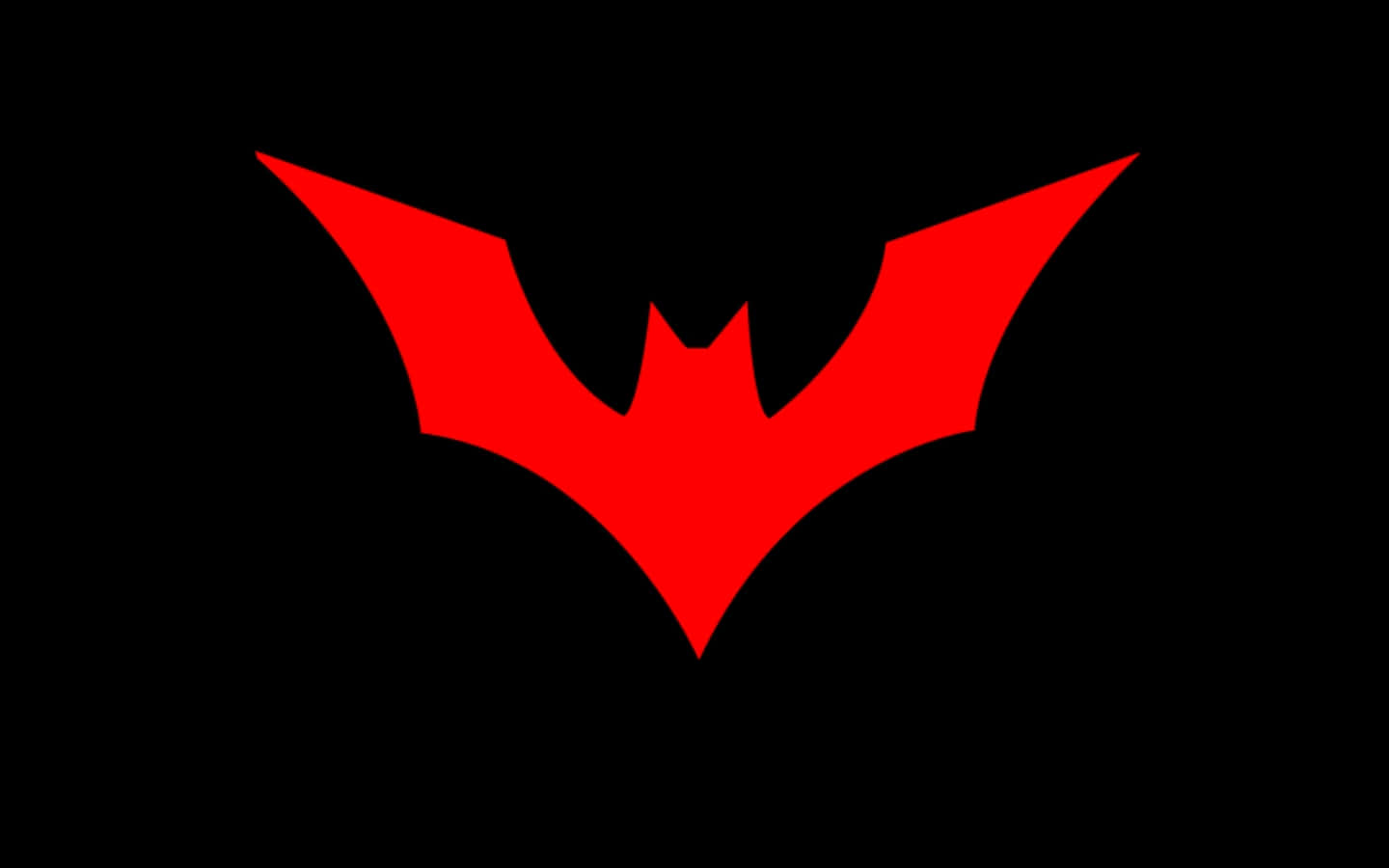 Fettgedrucktes Rotes Batman-logo Auf Weißem Hintergrund Wallpaper