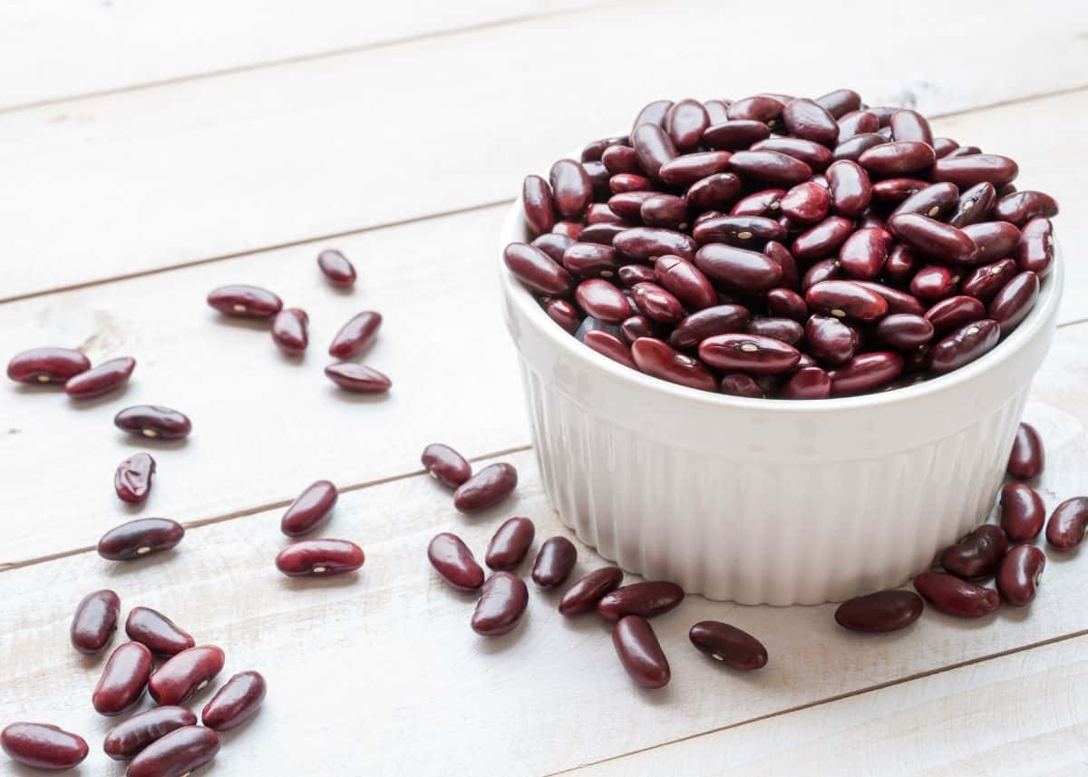 Bright Red Beans Close-up Wallpaper