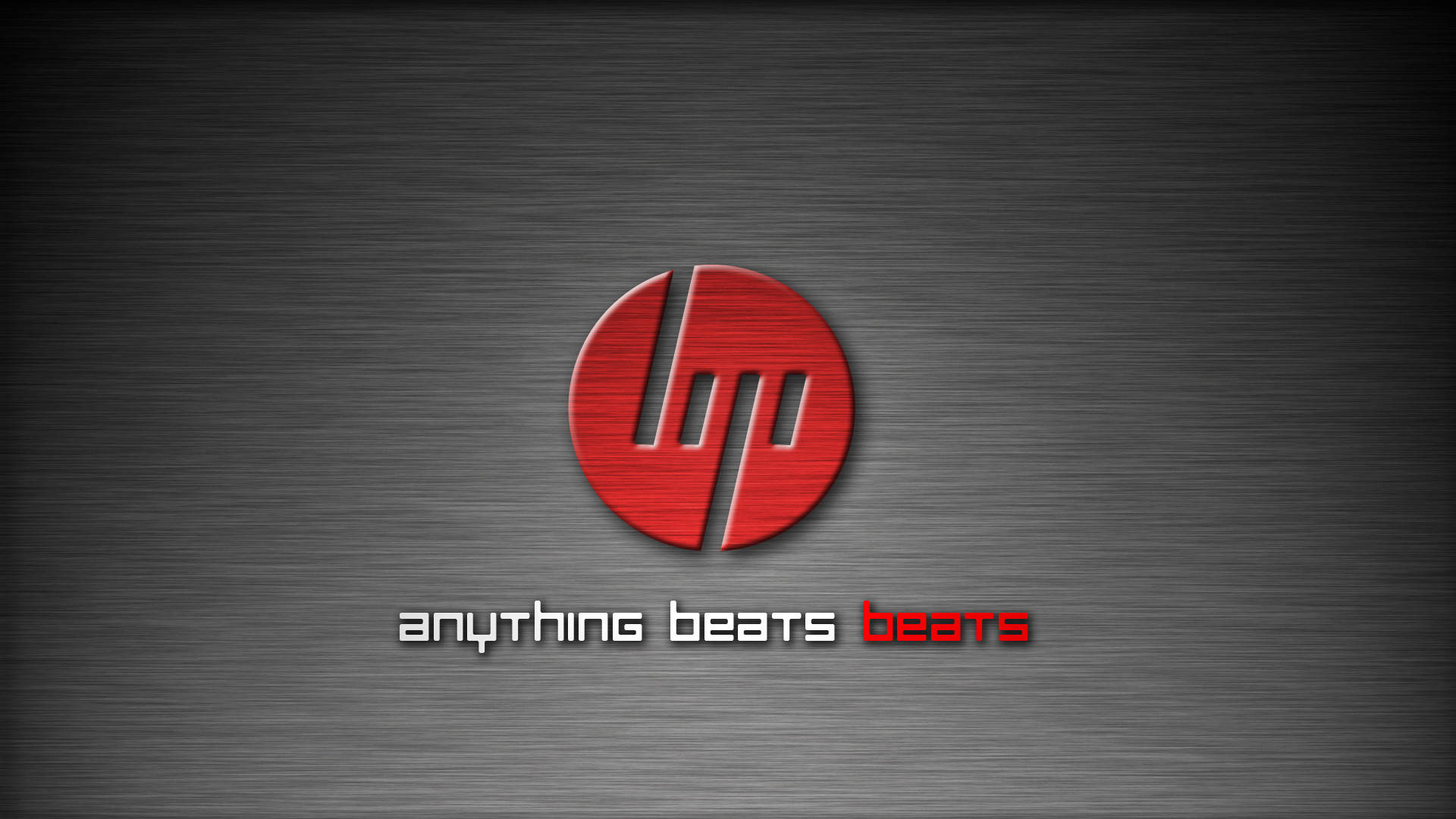 Red Beats Hp Laptop Logo
