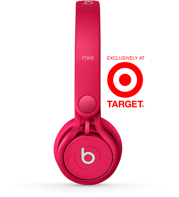 Red Beats Mixr Headphones Target Exclusive PNG