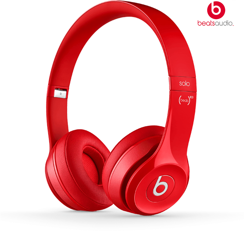 Red Beats Solo Headphones PNG